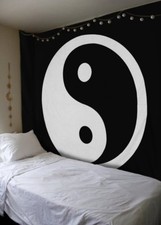 Arazzo Da Parete Yin Yang Nero