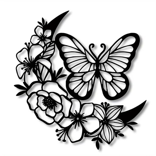 Arazzo parete con e fiore - ,