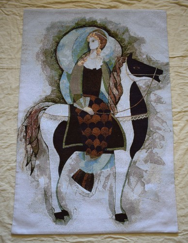 Arazzo arte popolare equestre
