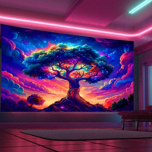 Arazzo parete con albero - da,